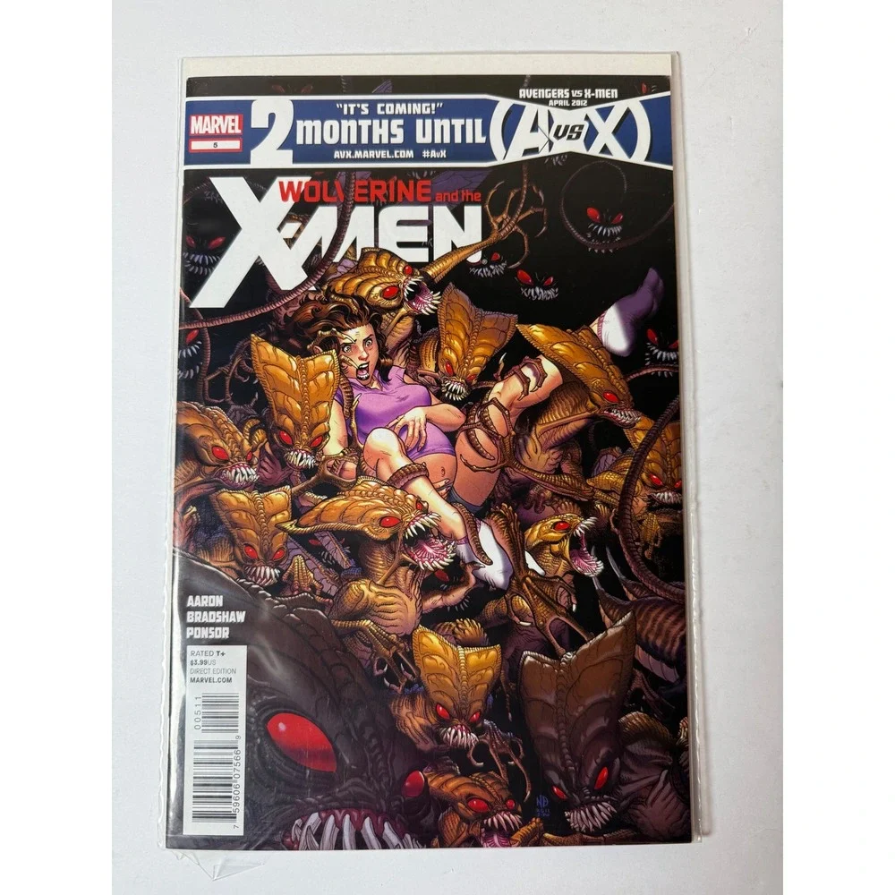 Wolverine and the X-Men 5 Marvel Comics 2012 Jason Aaron Nick Bradshaw AvX Promo